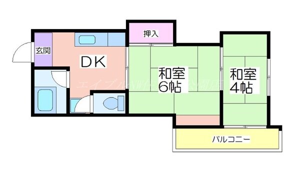 マンションサンエースの物件間取画像